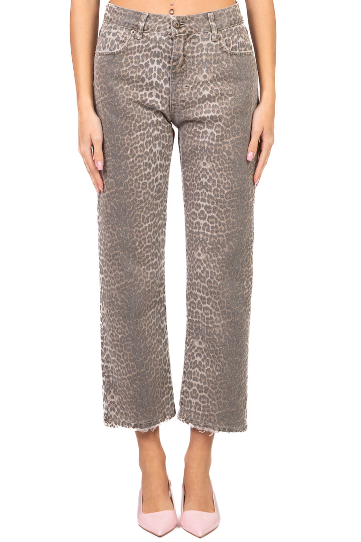 Bloom - Jeans crop animalier Art. BETTA-FLECKY