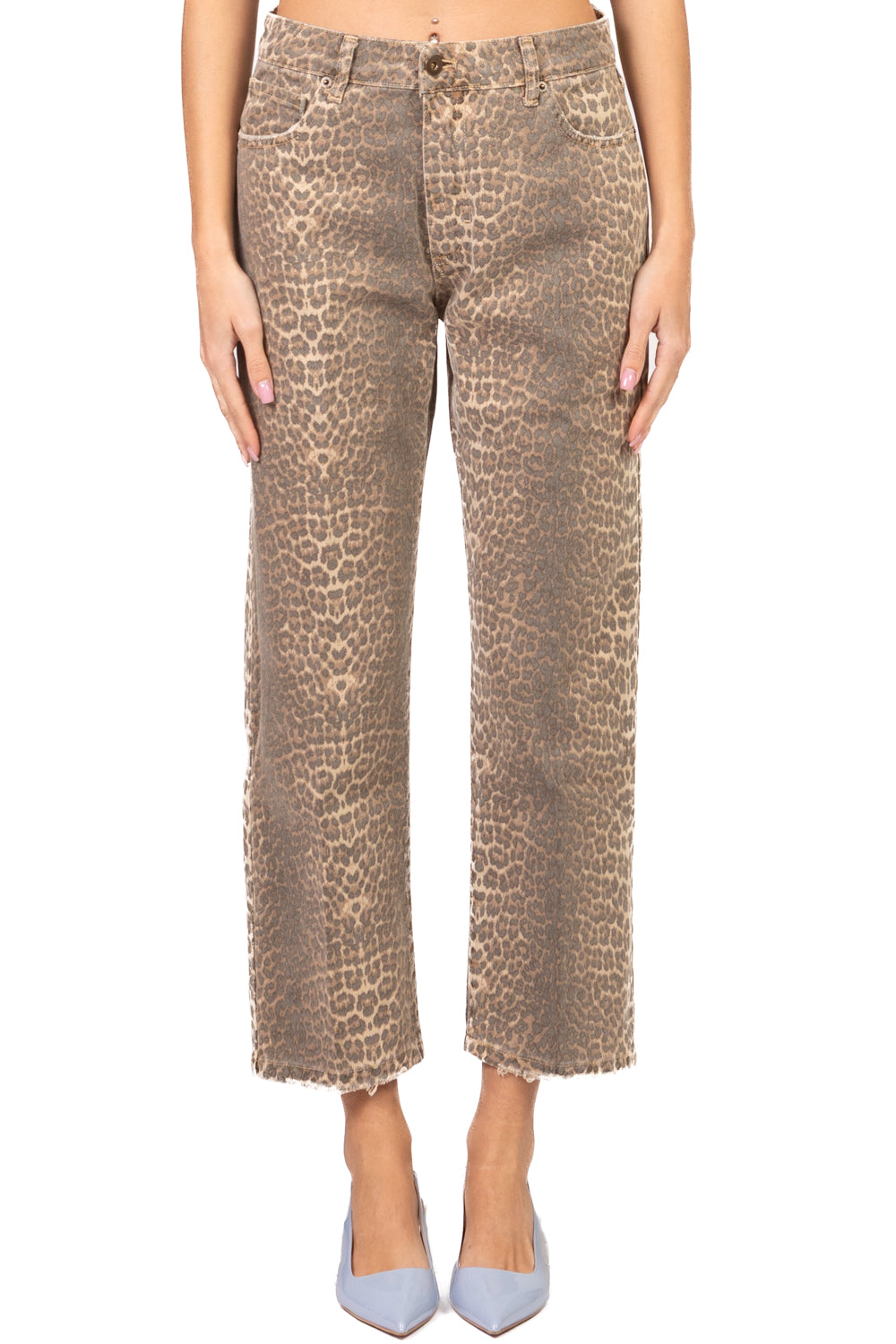 Bloom - Jeans crop animalier Art. BETTA-FLECKY