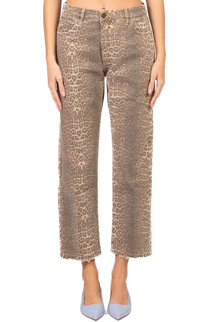 Bloom - Jeans crop animalier Art. BETTA-FLECKY