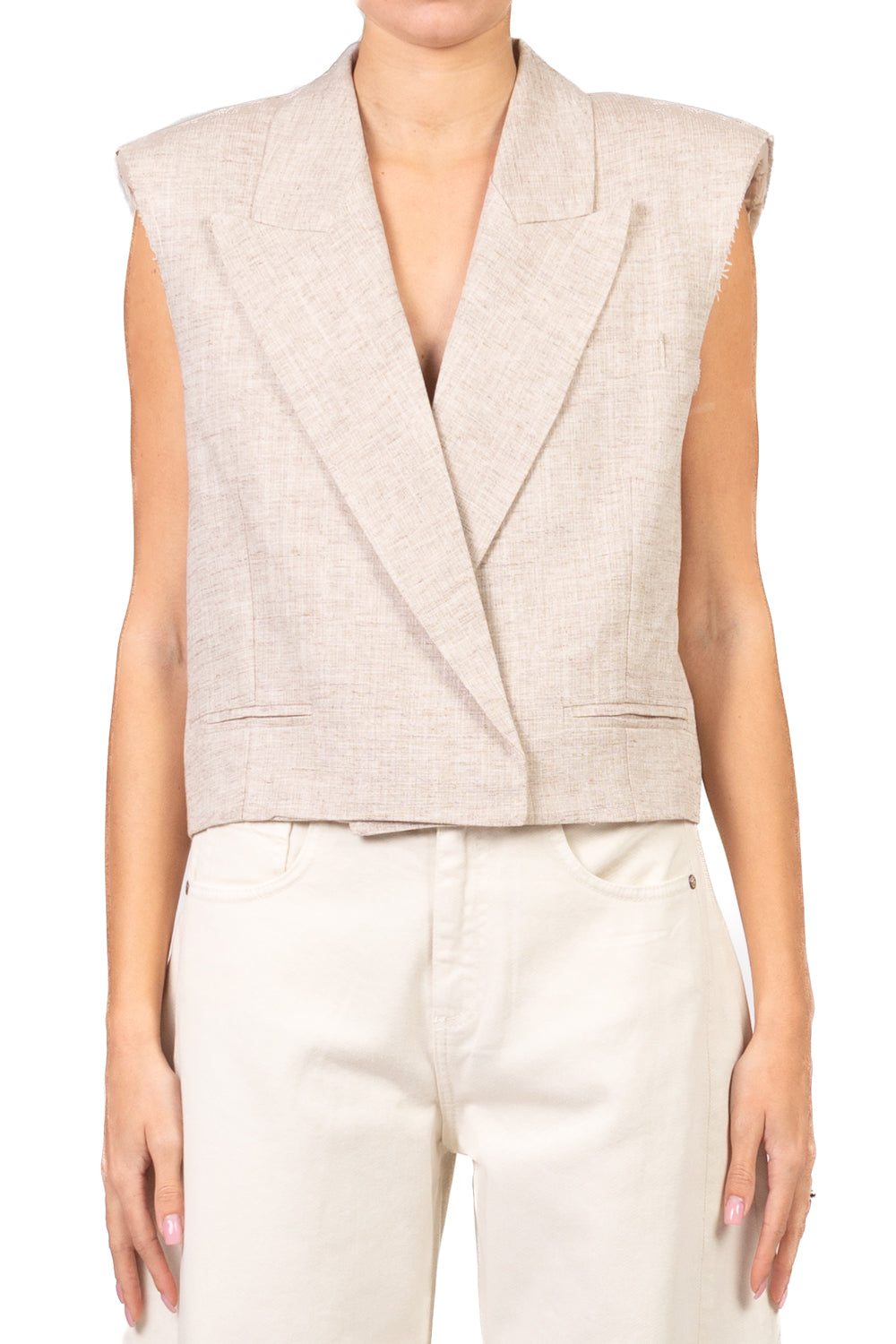 Vicolo - Gilet con spalline taglio vivo Art. TAB1440