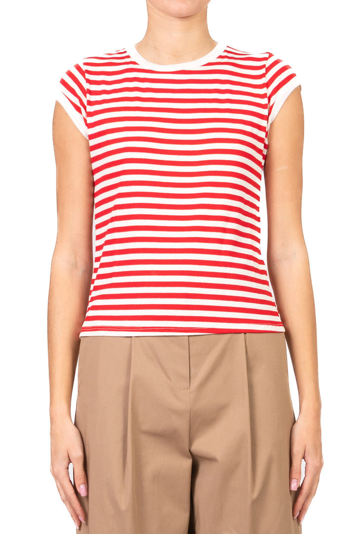 Tensione In - T-shirt a costine rigata  Art. 21011