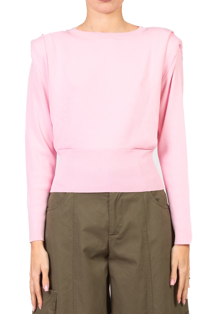 Vicolo - Maglia crop manica lunga con spalline Art. 4AB4011