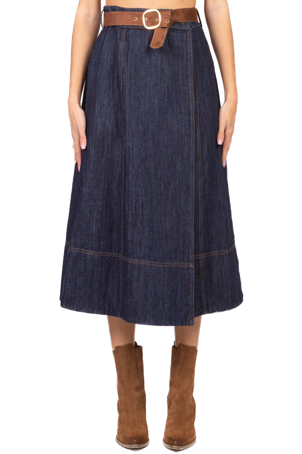 Tensione In - Gonna portafoglio in denim Art. CP982