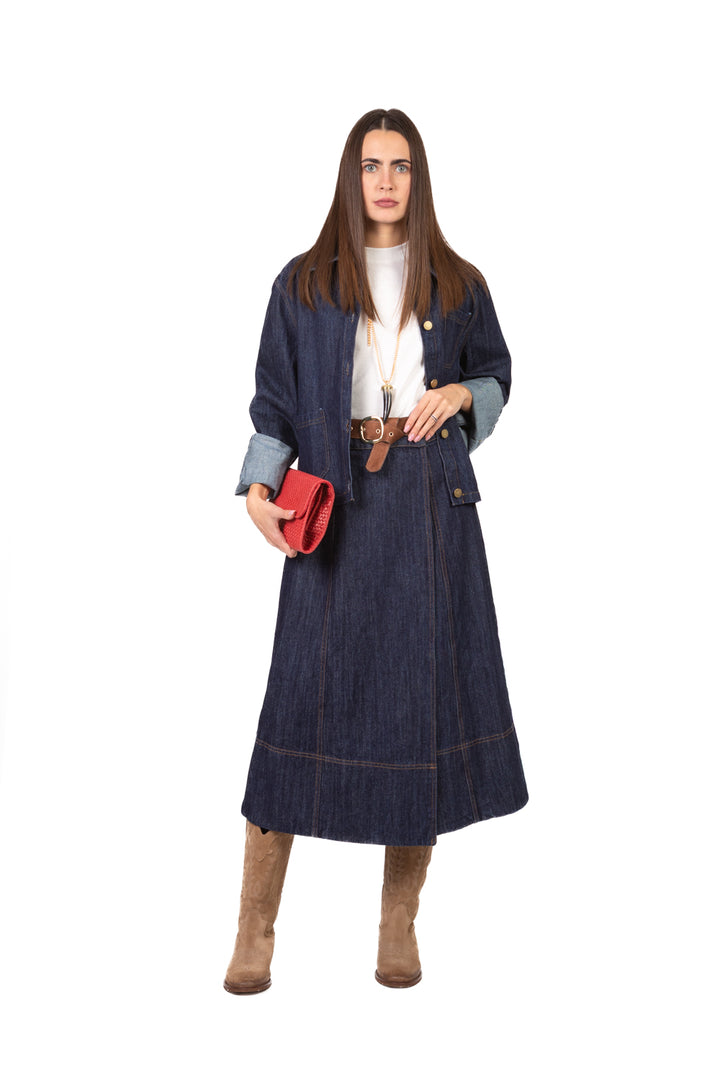 Tensione In - Giacca scatoletta in denim Art. CP1042