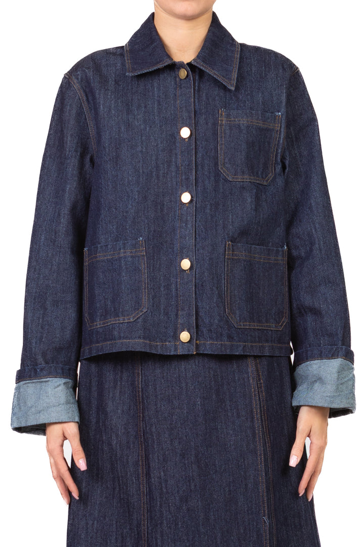 Tensione In - Giacca scatoletta in denim Art. CP1042