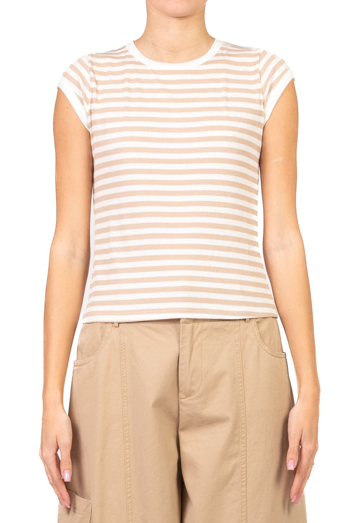 Tensione In - T-shirt a costine rigata  Art. 21011