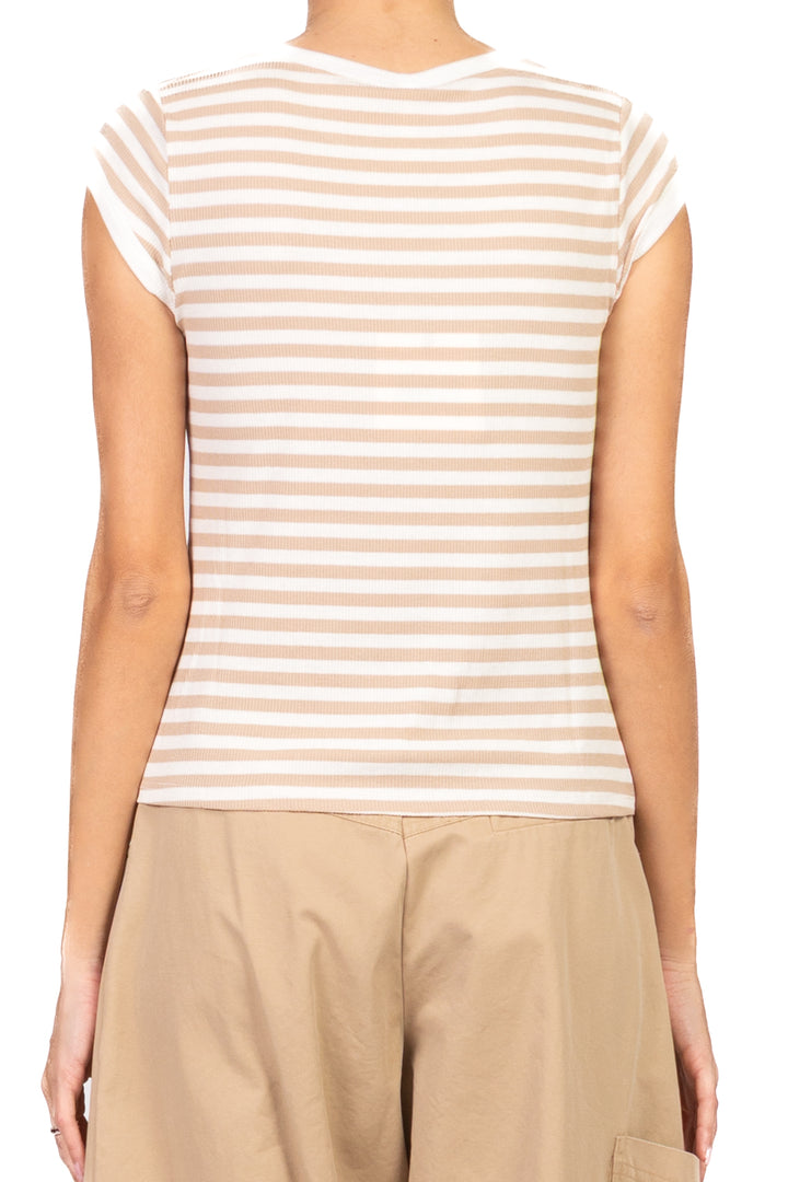 Tensione In - T-shirt a costine rigata  Art. 21011