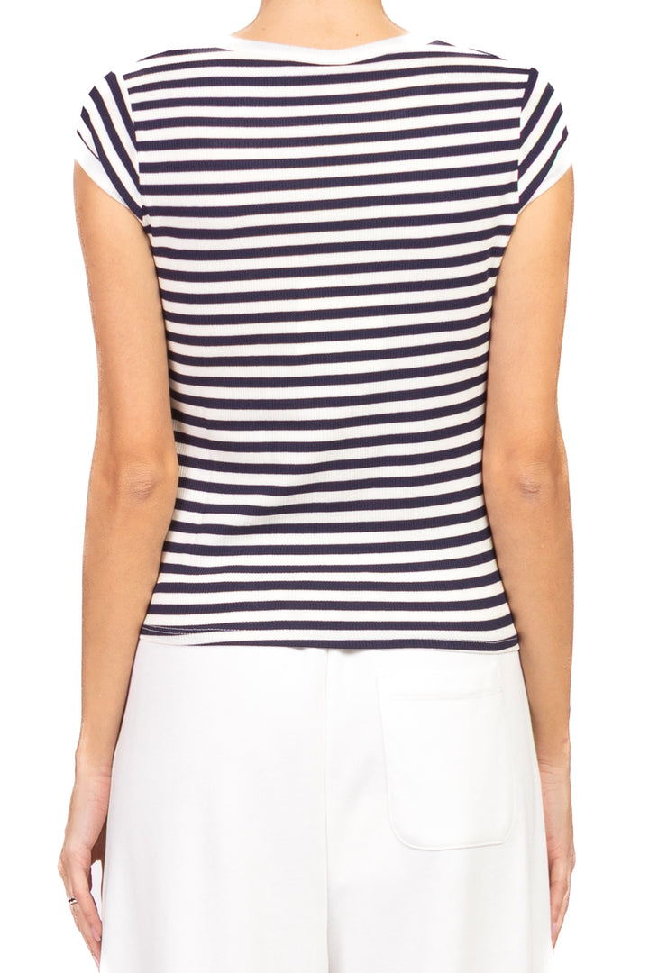 Tensione In - T-shirt a costine rigata  Art. 21011