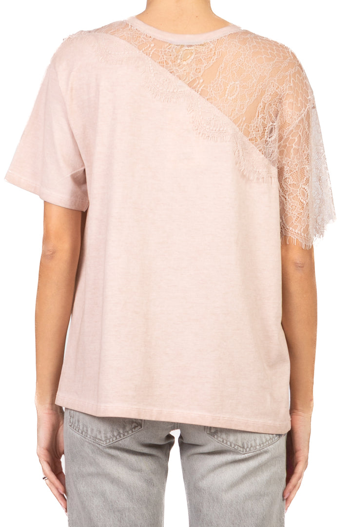 Dixie - T-shirt con pizzo Art. T067A105