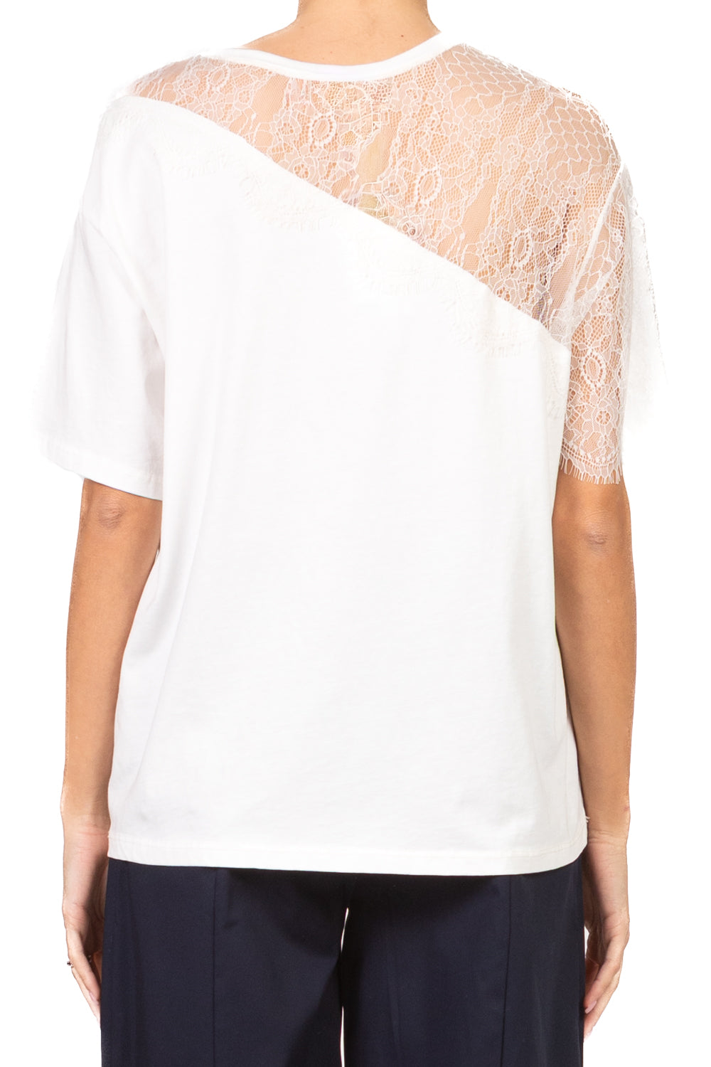 Dixie - T-shirt con pizzo Art. T067A105