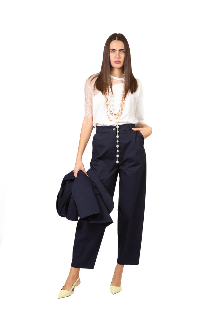 Dixie - T-shirt con pizzo Art. T067A105