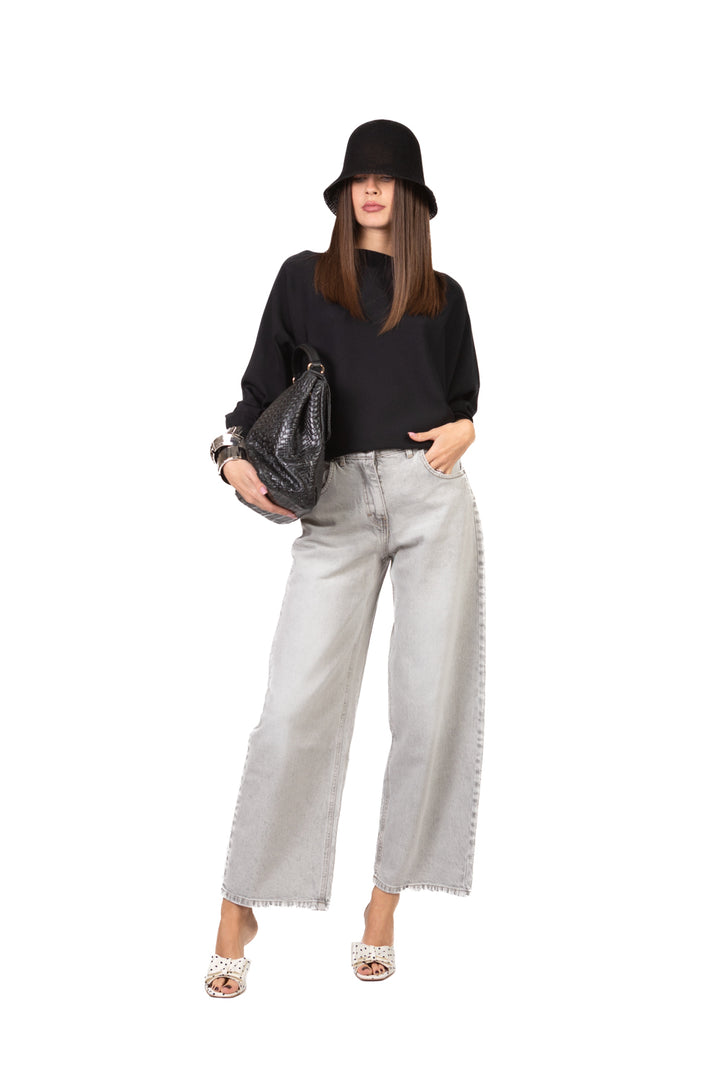 Vicolo - Maglia scatoletta con manica kimono  Art. 2AB2092