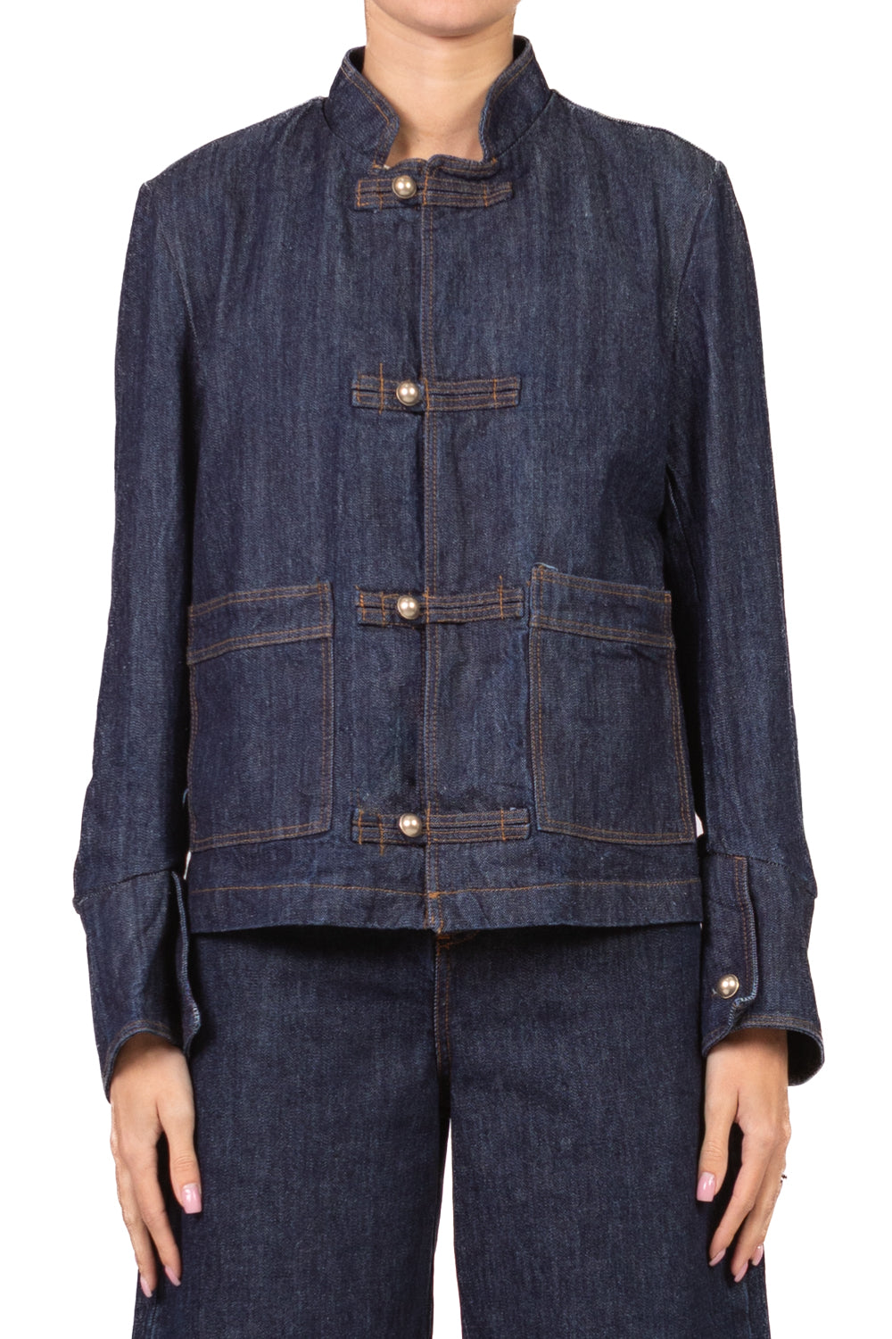 Tensione In - Giacca napoleone in denim Art. CP799