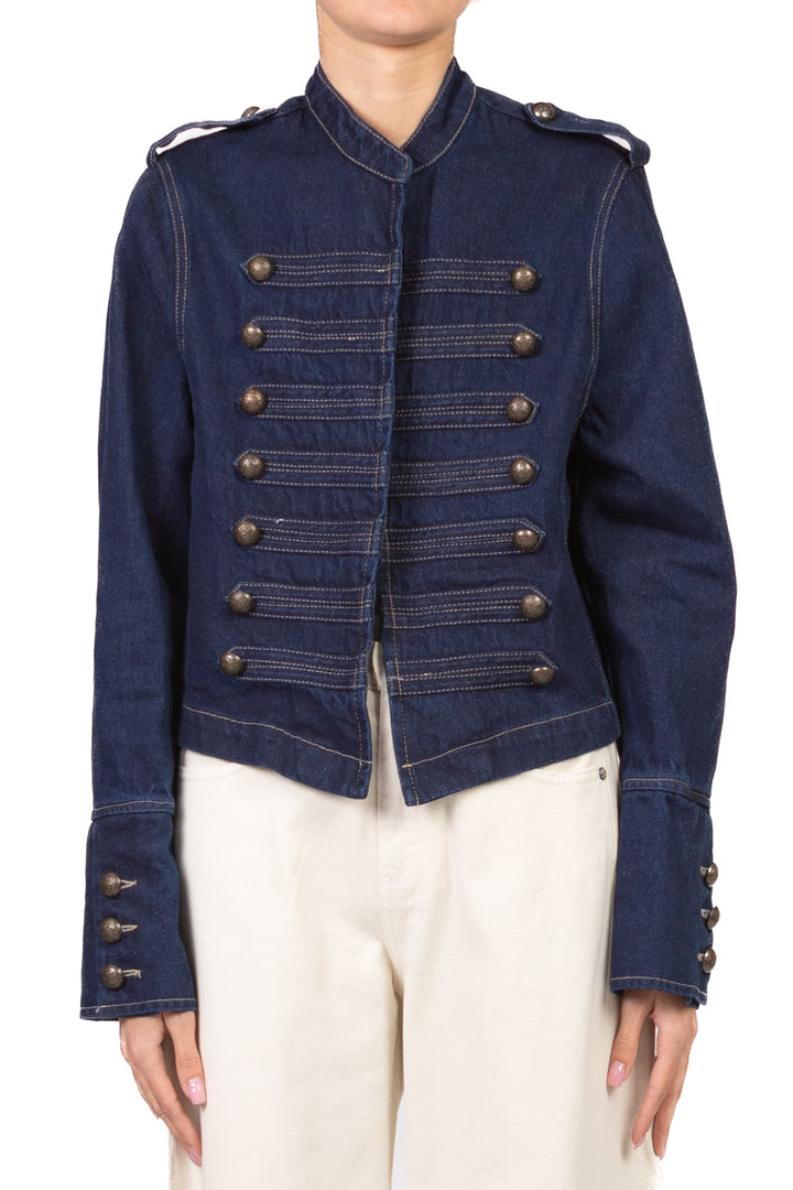 Tensione In - Giacca napoleone in denim Art. 38861