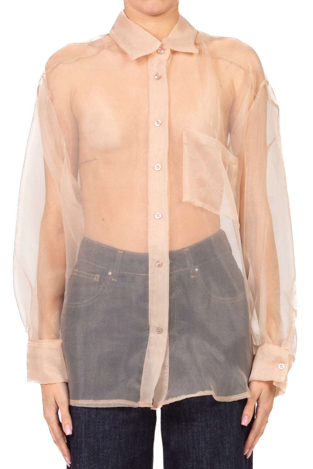 Tensione In - Camicia effetto organza Art. PE260111