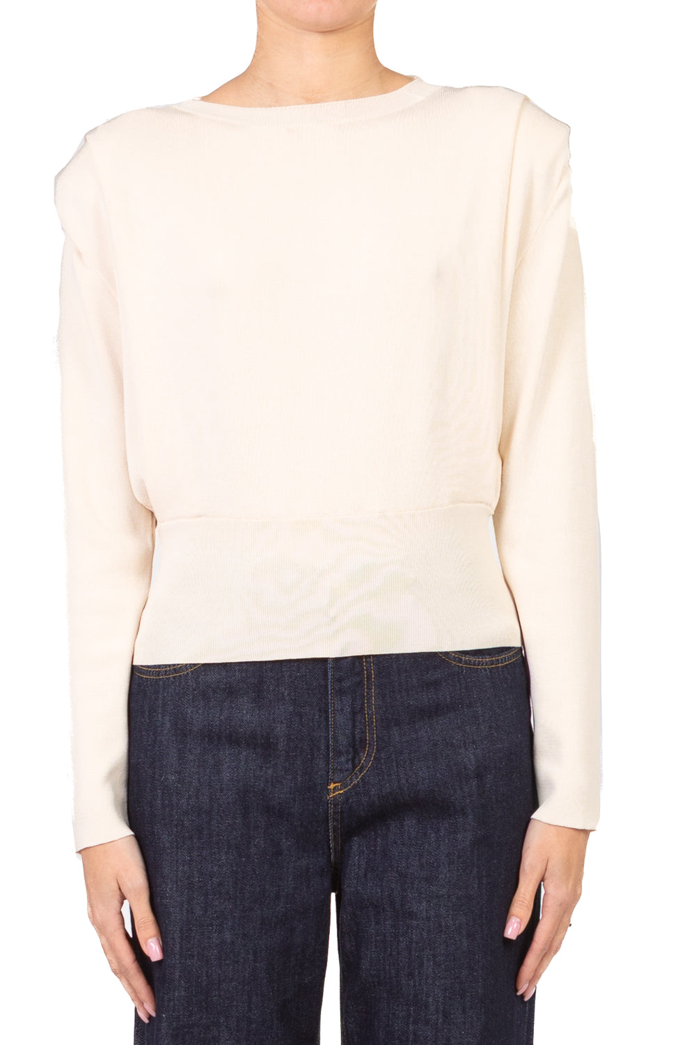 Vicolo - Maglia crop manica lunga con spalline Art. 4AB4011