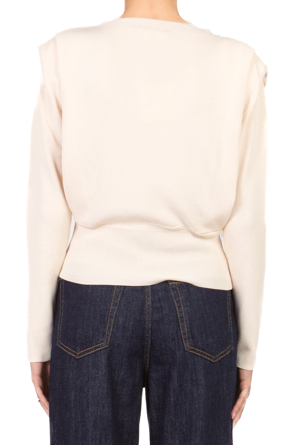 Vicolo - Maglia crop manica lunga con spalline Art. 4AB4011