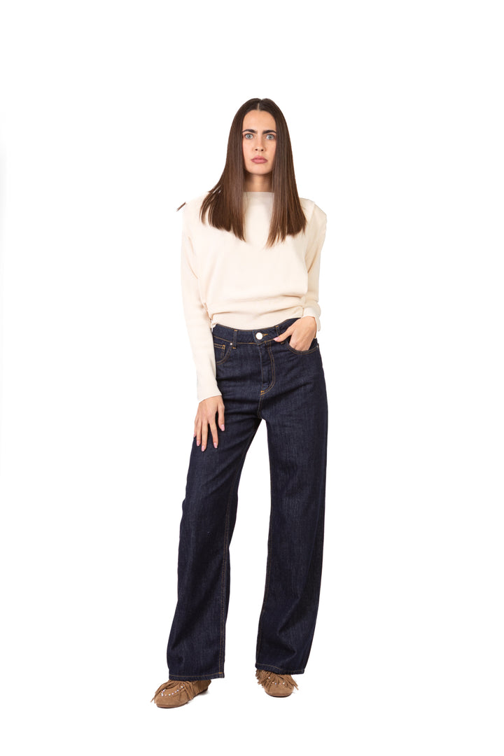 Vicolo - Maglia crop manica lunga con spalline Art. 4AB4011