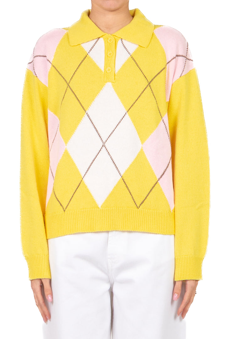 Dixie - Maglia polo rombi Art. M768A076