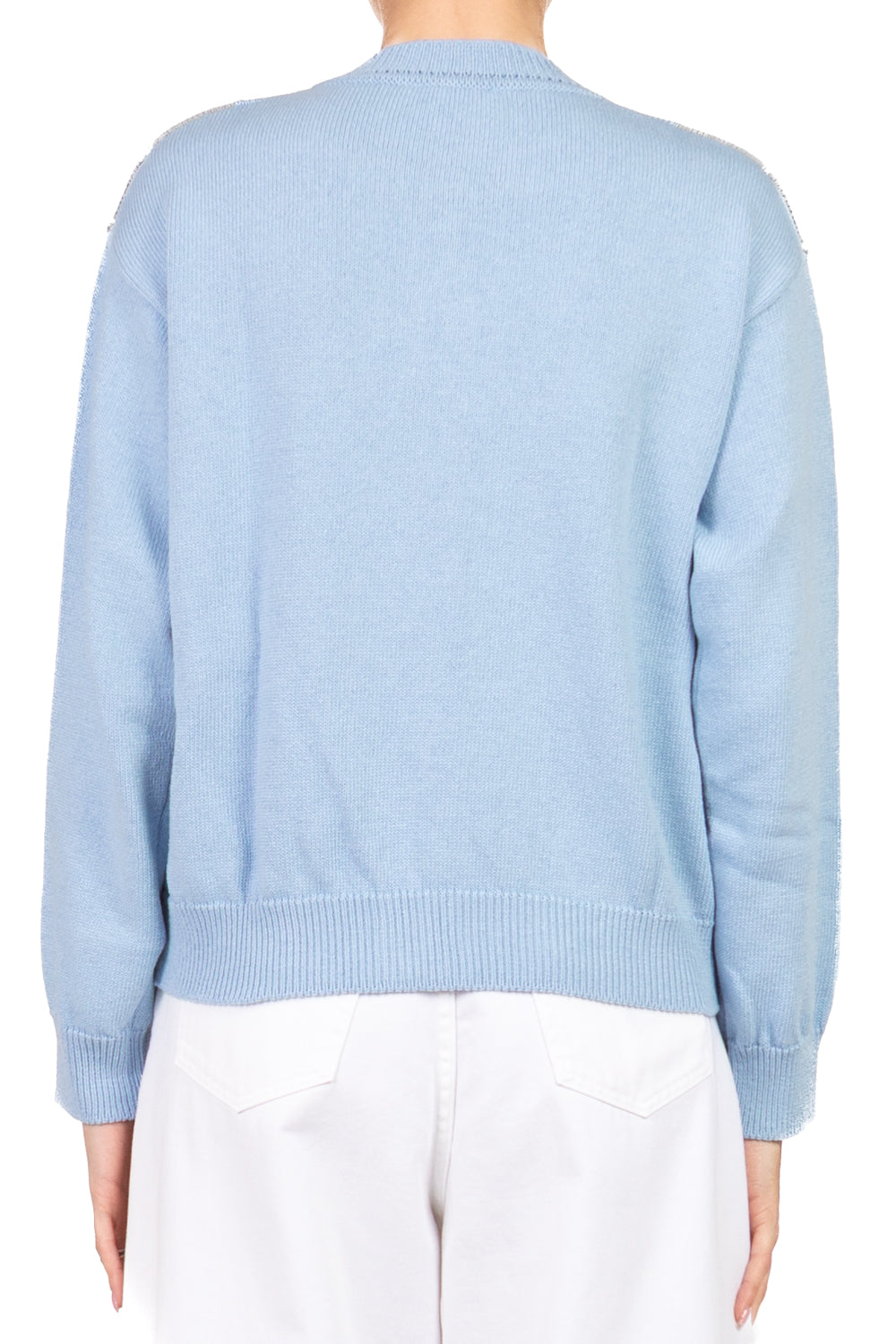 Dixie - Cardigan girocollo con rombi Art. M768A075