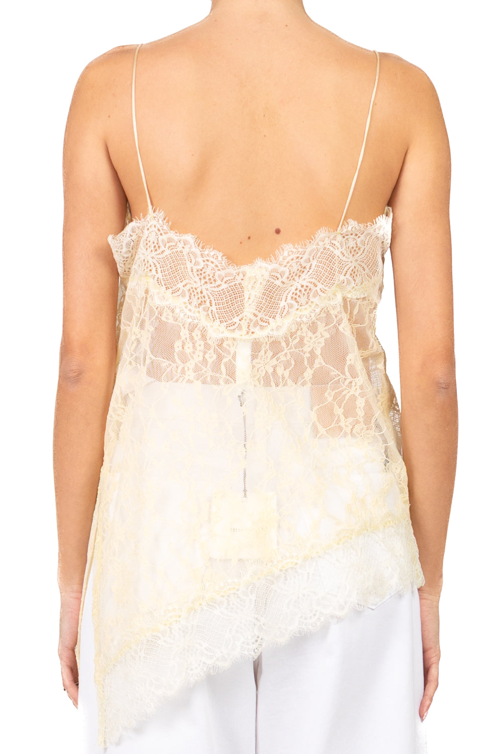 Tensione In - Top asimmetrico in pizzo Art. PE260093