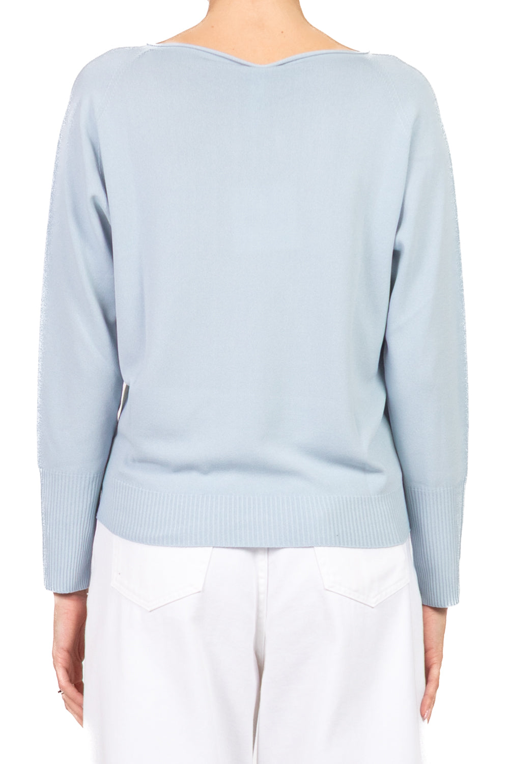 Tensione In - Maglia girocollo con applicazioni polsino Art. 16059