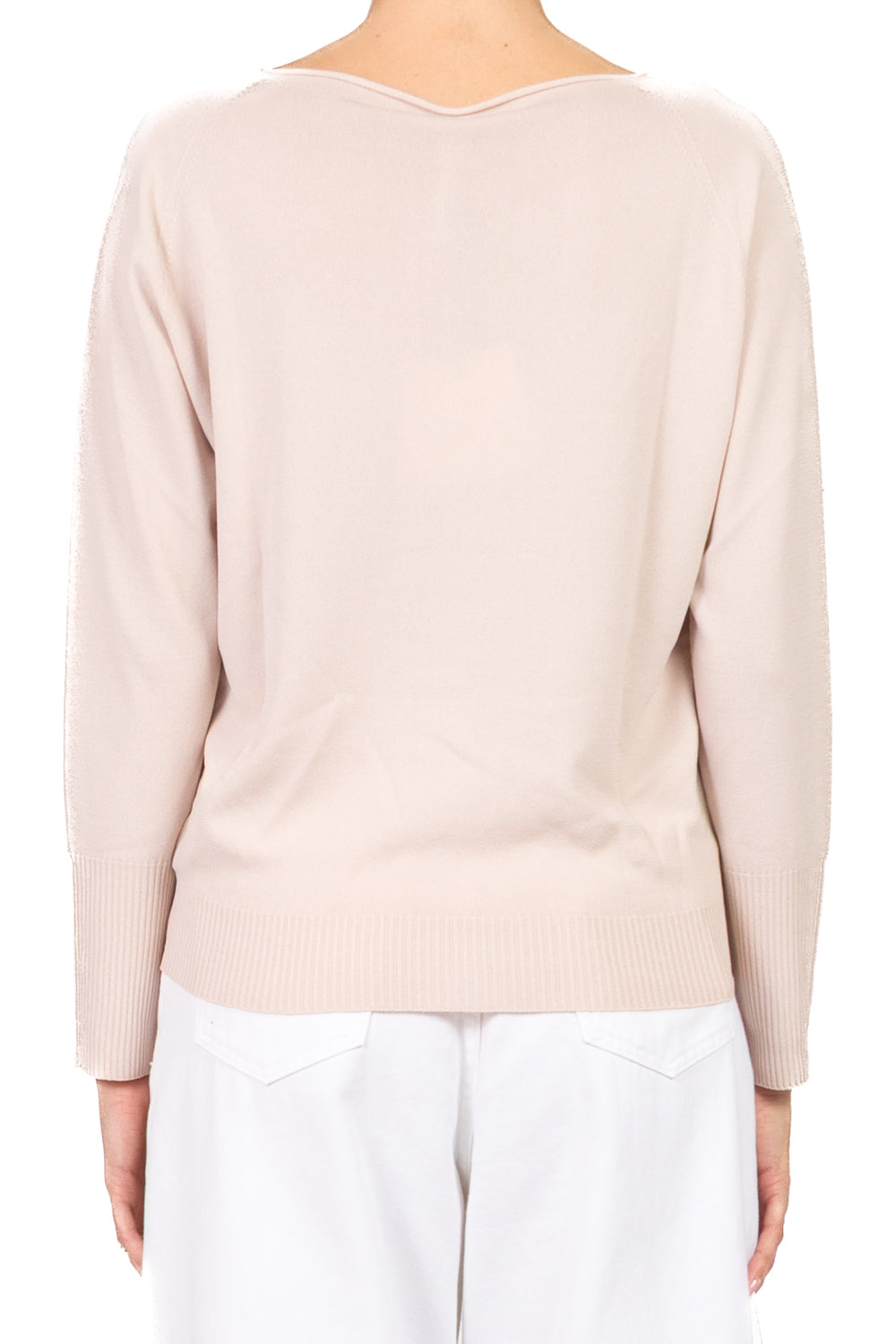 Tensione In - Maglia girocollo con applicazioni polsino Art. 16059