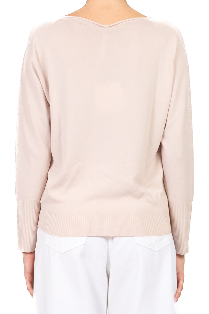 Tensione In - Maglia girocollo con applicazioni polsino Art. 16059