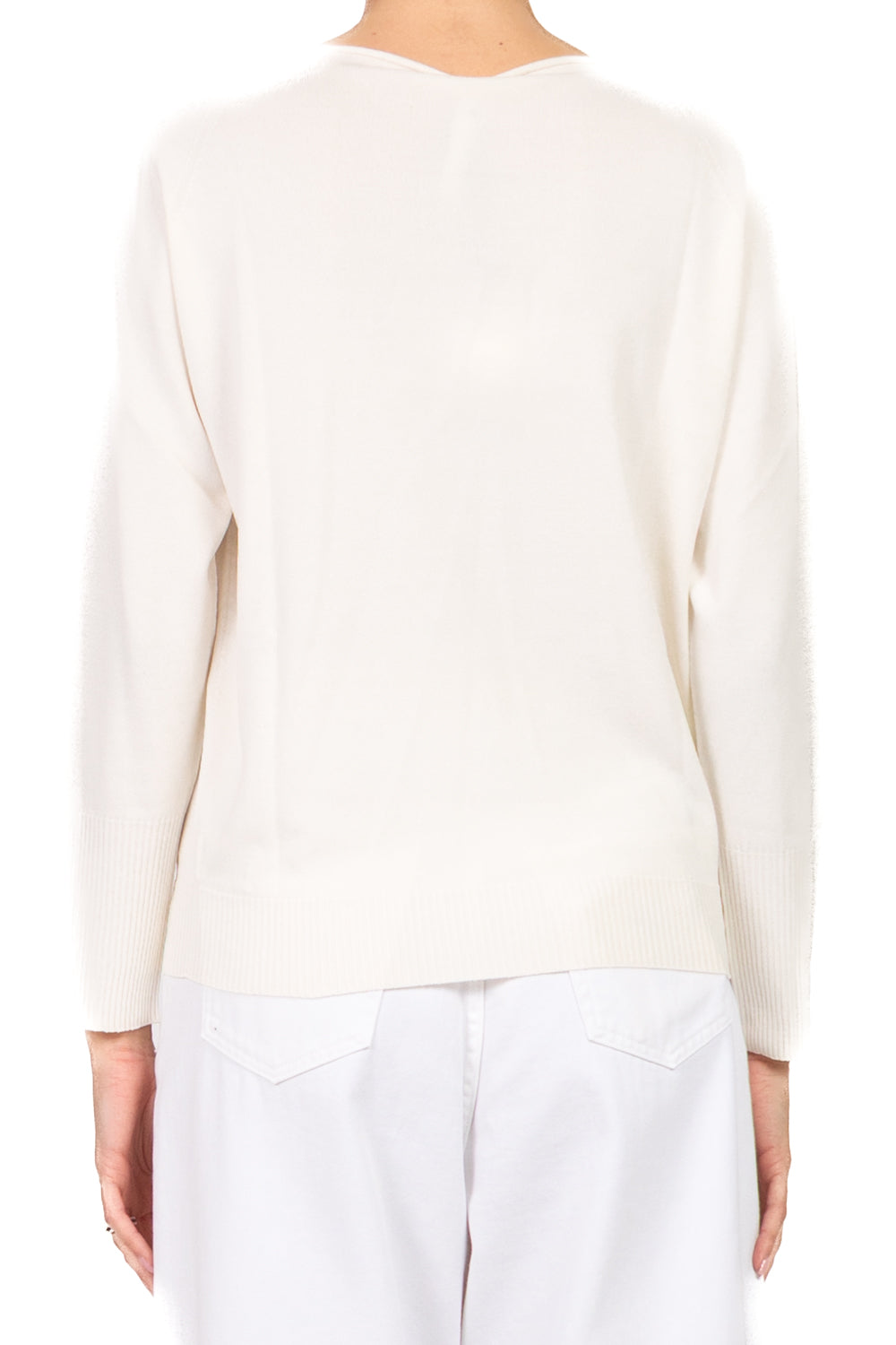 Tensione In - Maglia girocollo con applicazioni polsino Art. 16059