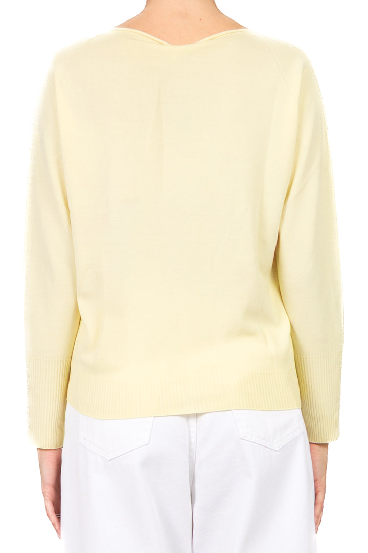 Tensione In - Maglia girocollo con applicazioni polsino Art. 16059