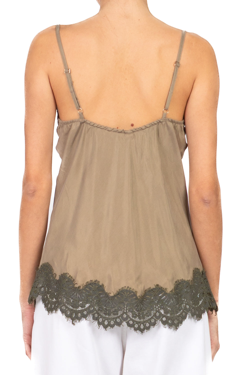 Tensione In - Top cupro intarsi pizzo Art. 38863