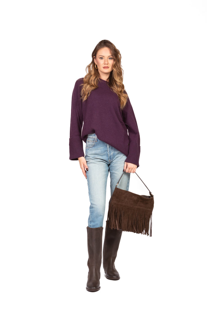 Dixie - Maglia girocollo con polsino rigirato Art. M833Y037A