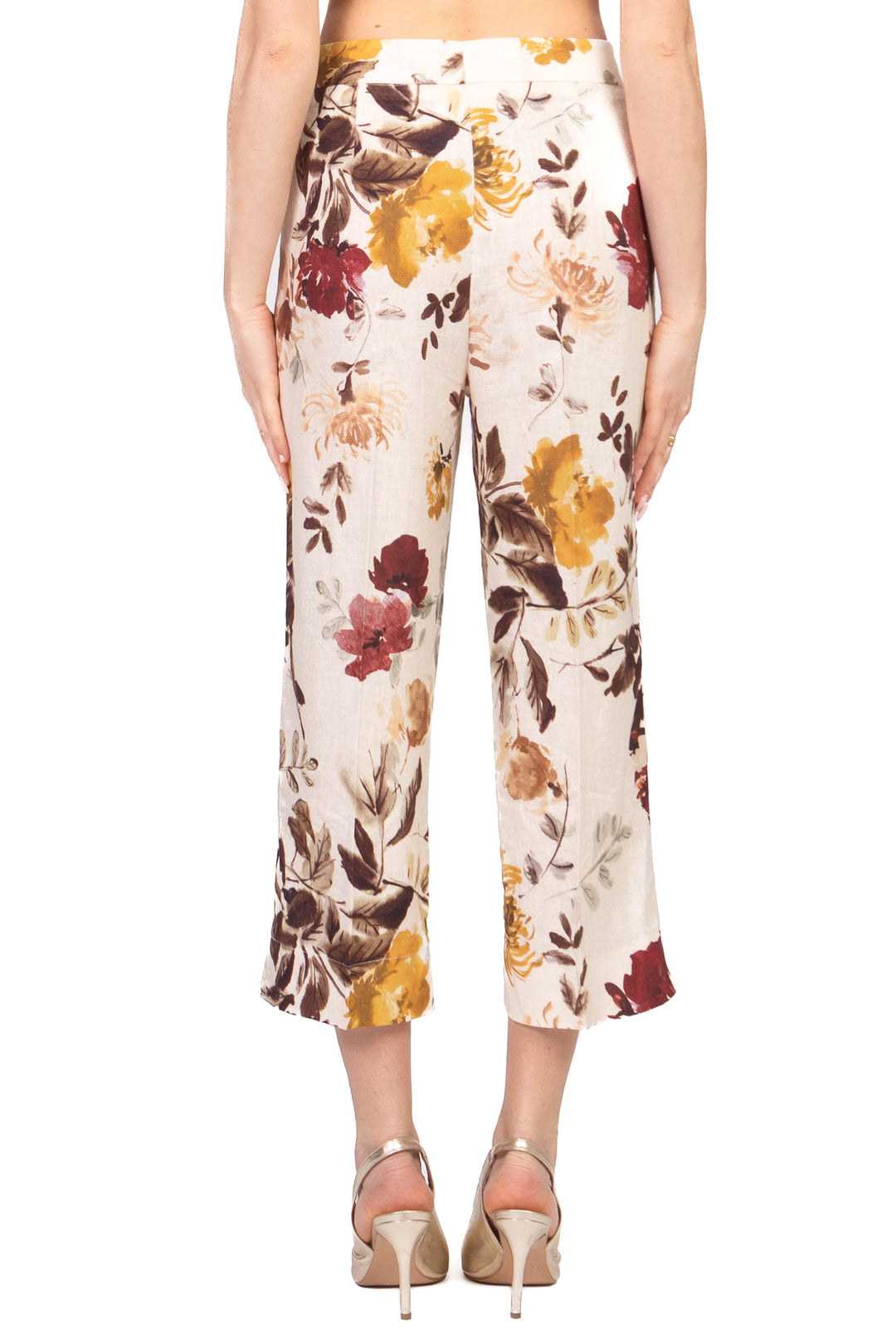 Vicolo - Pantalone crop floreale  Art. TAB2104