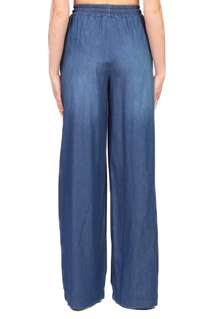 Vicolo - Pantalone in chambray con coulisse Art. TAB1875