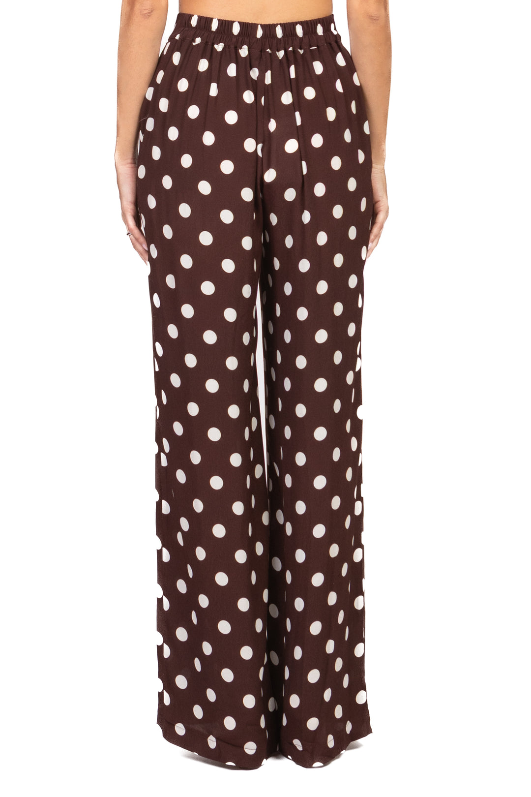 Dixie - Pantalone palazzo pois  Art. PDPI1RR/PDR71RR