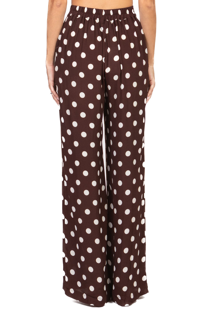 Dixie - Pantalone palazzo pois  Art. PDPI1RR/PDR71RR