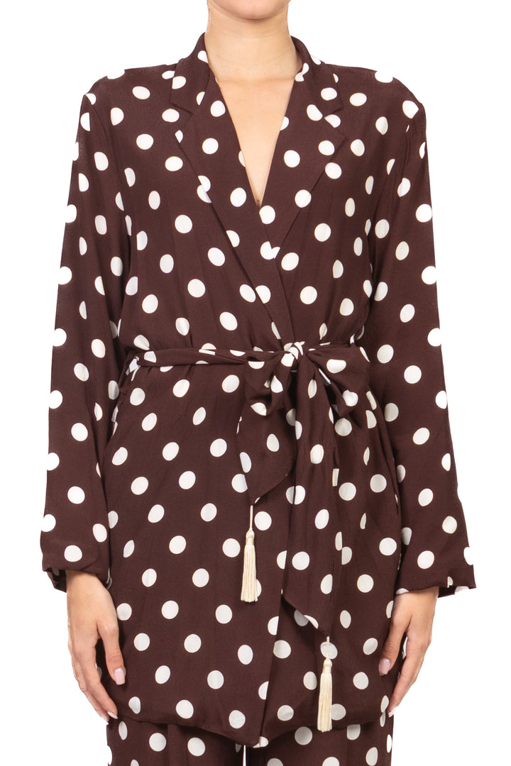 Dixie - Giacca pois con fusciacca  Art. JDHQ1RR