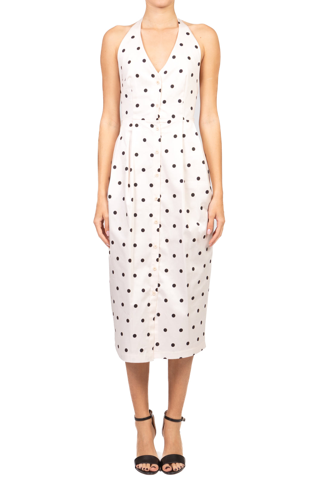 Dixie - Abito scollo marylin pois Art. AMCR1RV
