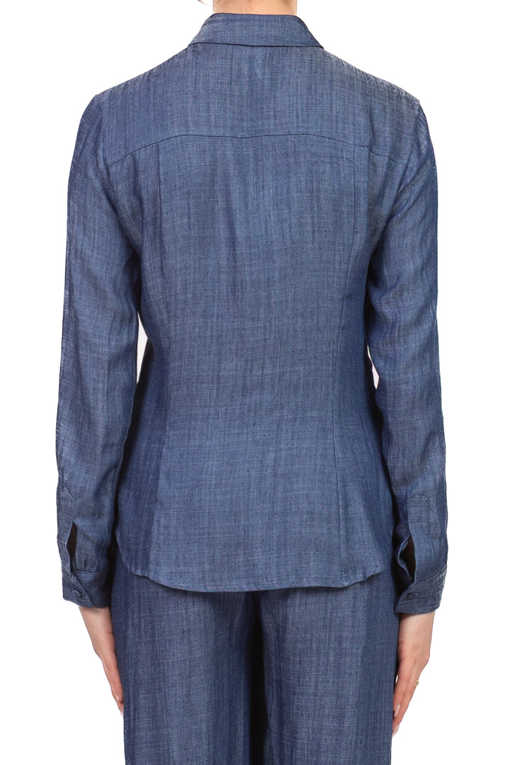 Tensione In - Camicia in denim misto lino Art. S26CD31