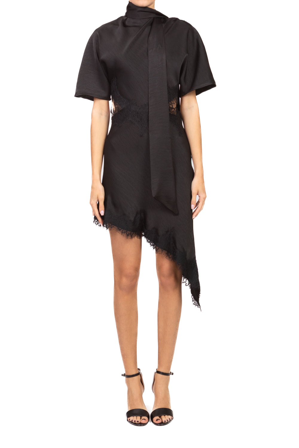 Vicolo - Abito cut out asimmetrico con pizzo Art. TAB1665