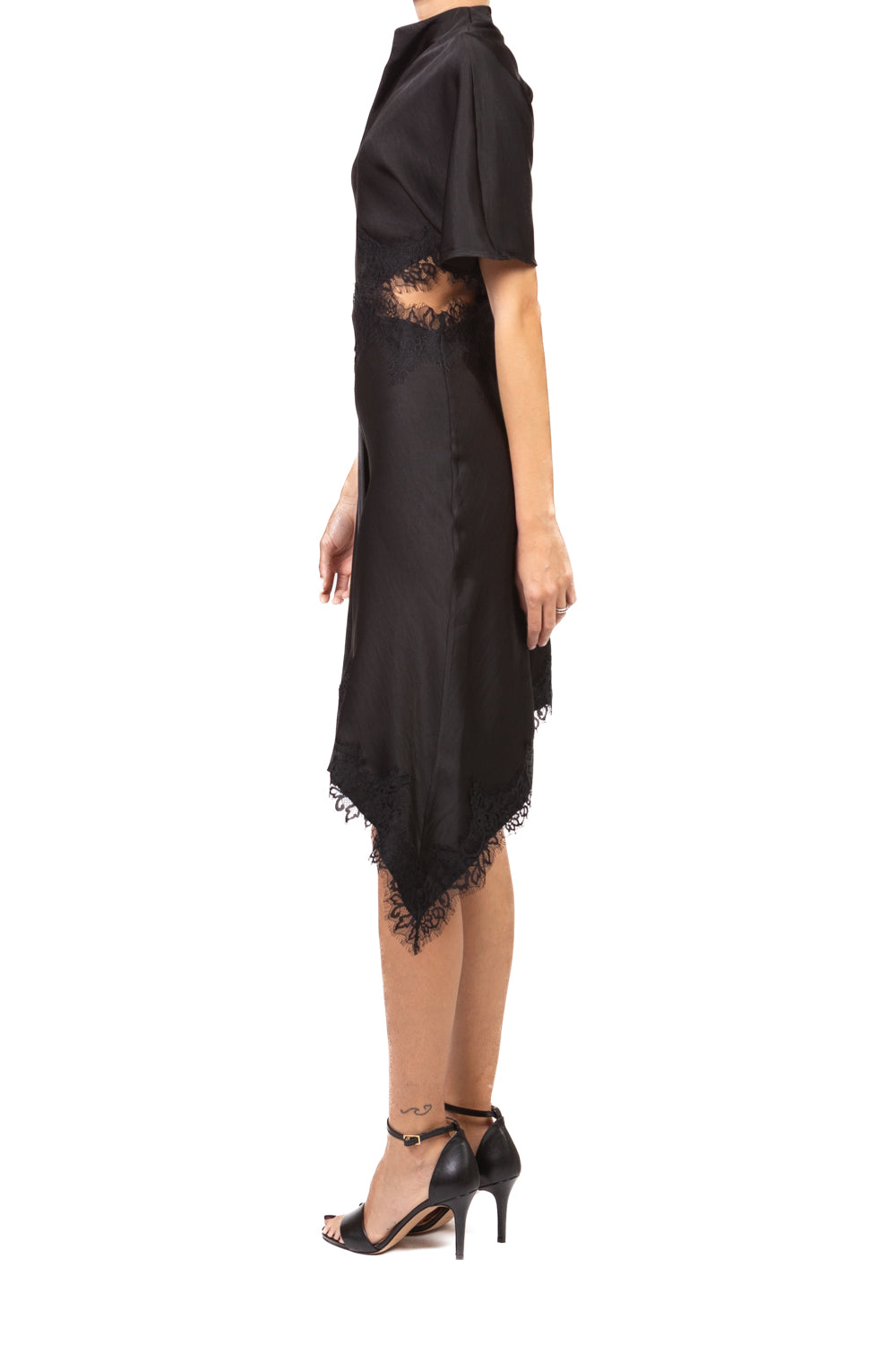 Vicolo - Abito cut out asimmetrico con pizzo Art. TAB1665