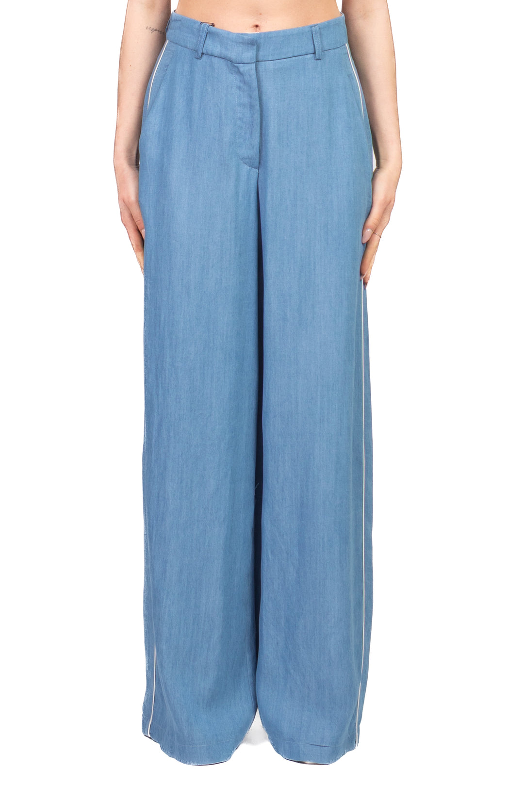 Tensione In - Pantalone palazzo in denim Art. S26PD19