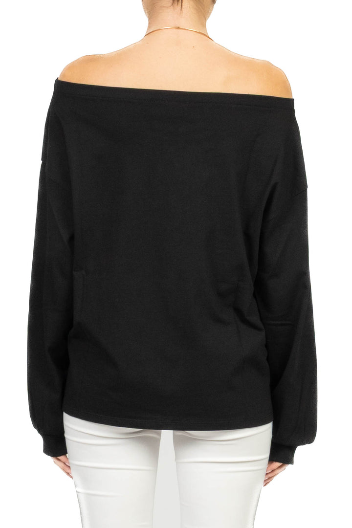 Vicolo - T- Shirt manica lunga con collana  Art. UAB0319