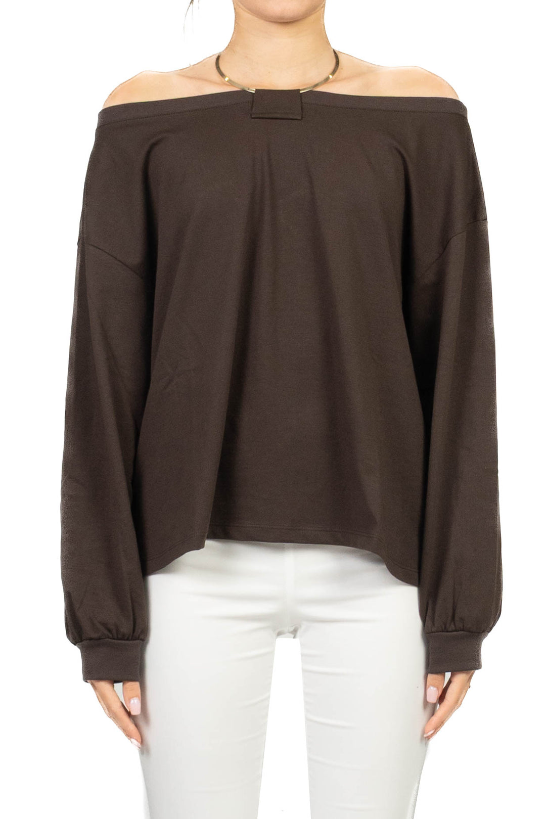 Vicolo - T- Shirt manica lunga con collana  Art. UAB0319