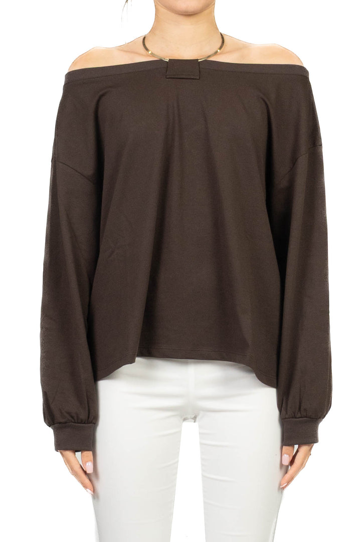 Vicolo - T- Shirt manica lunga con collana  Art. UAB0319
