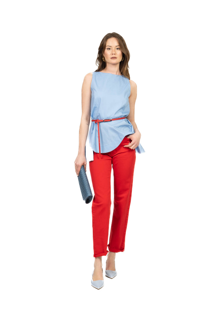 Tensione In - Jeans crop  taglio vivo (jeans della vita) Art. CJ12723