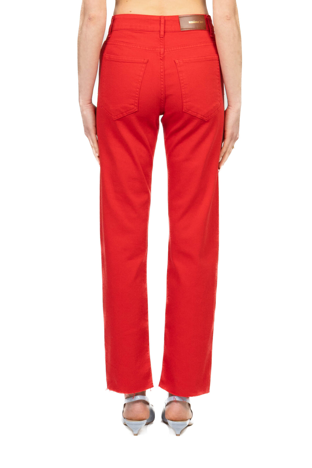 Tensione In - Jeans crop  taglio vivo (jeans della vita) Art. CJ12723