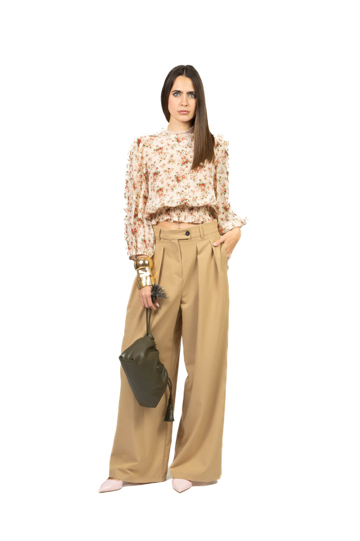 Tensione In - Pantalone palazzo chiusura asimmetrica Art. 26P4364