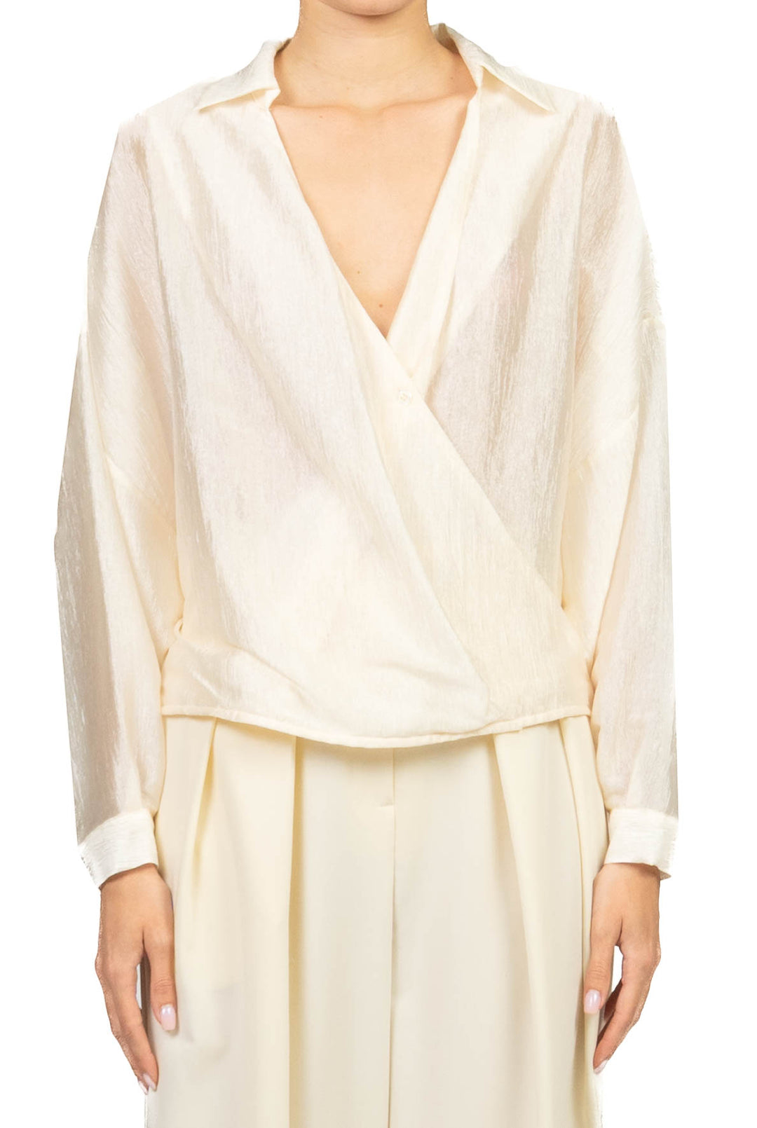 Dixie - Blusa goffrata incrociata Art. CFNI1LZ