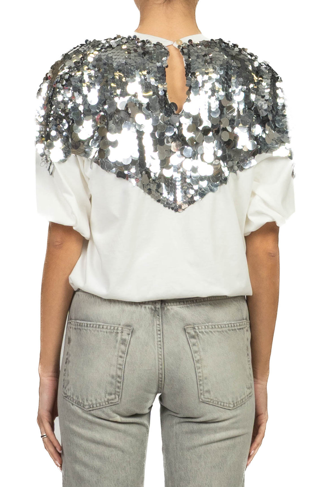 Tensione In - T-shirt palloncino paillettes Art. 39145